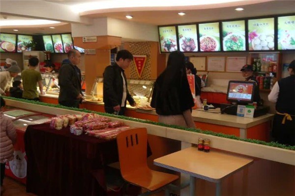 蓝白快餐店