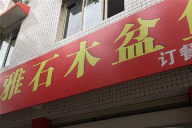 雅石木盆鱼